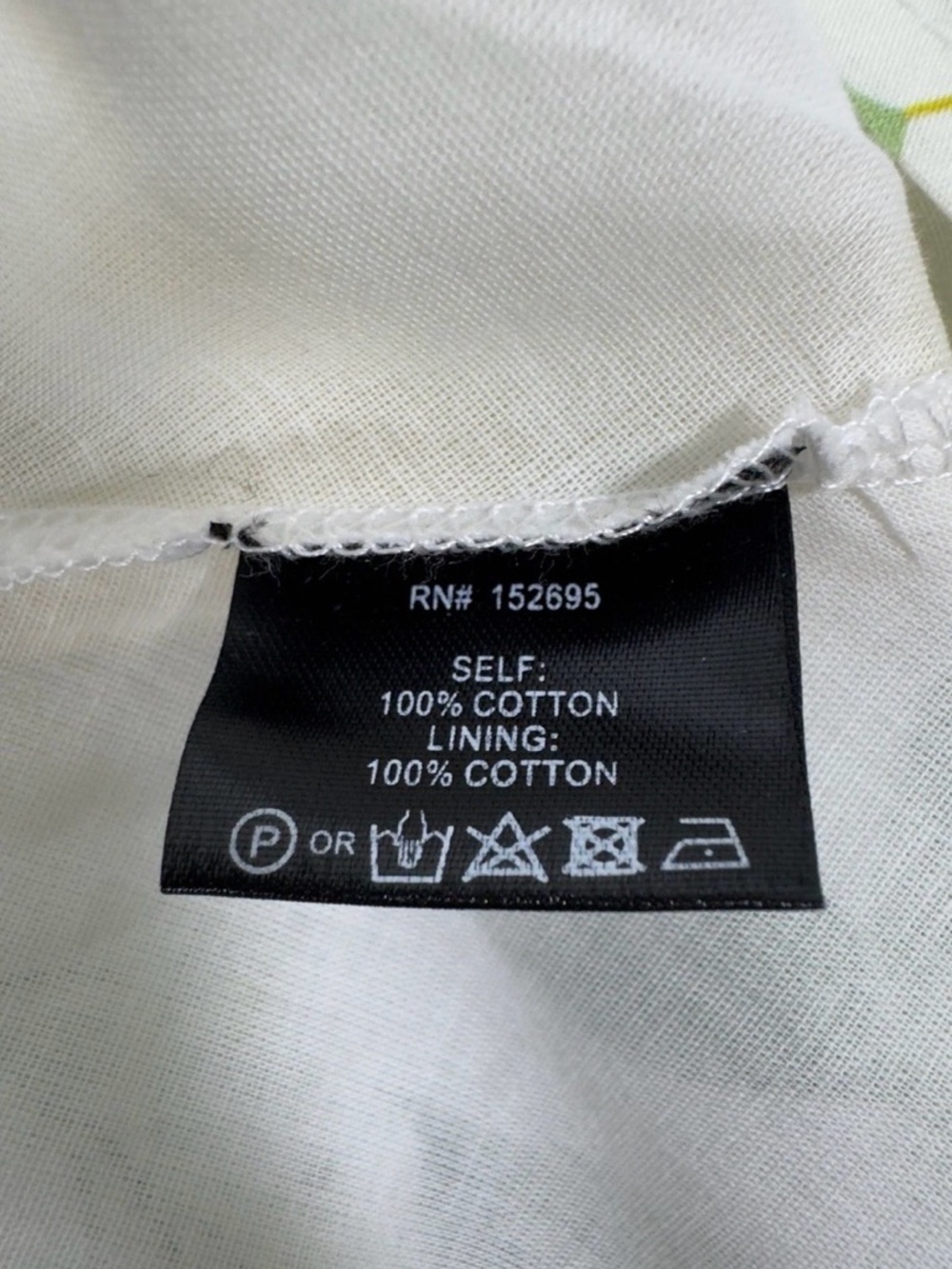 Layered With Love White and Yellow Lemon Print Dress Size L $158 - Picture 5 of 5